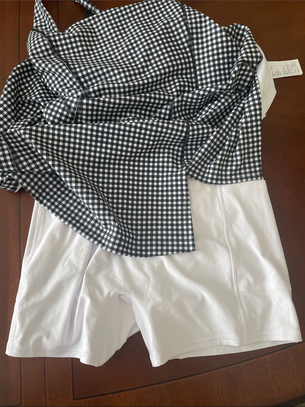 Abercrombie & Fitch YPB Black & White Gingham Active Dress - Picture 5 of 6